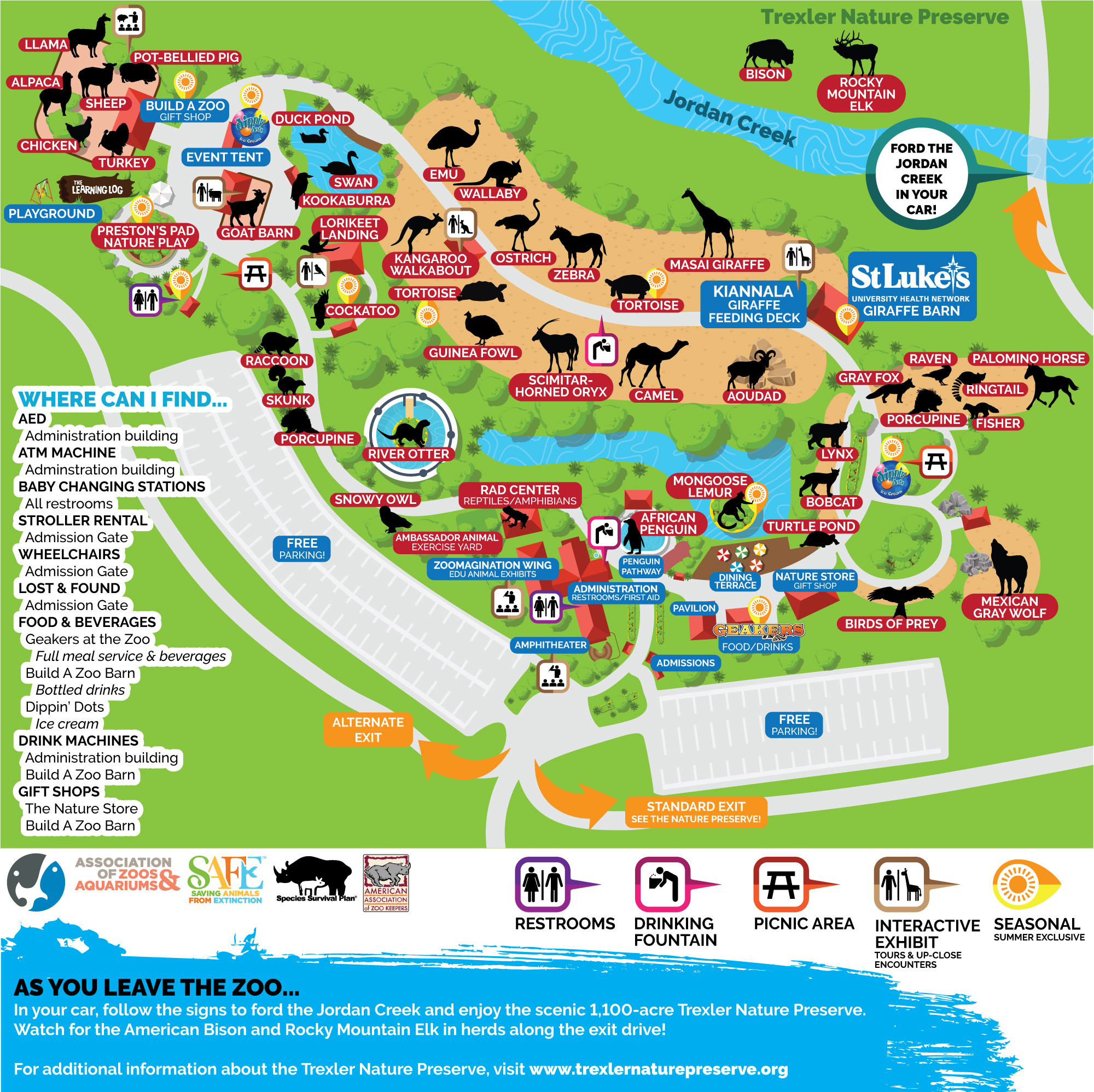 columbus zoo map 2018