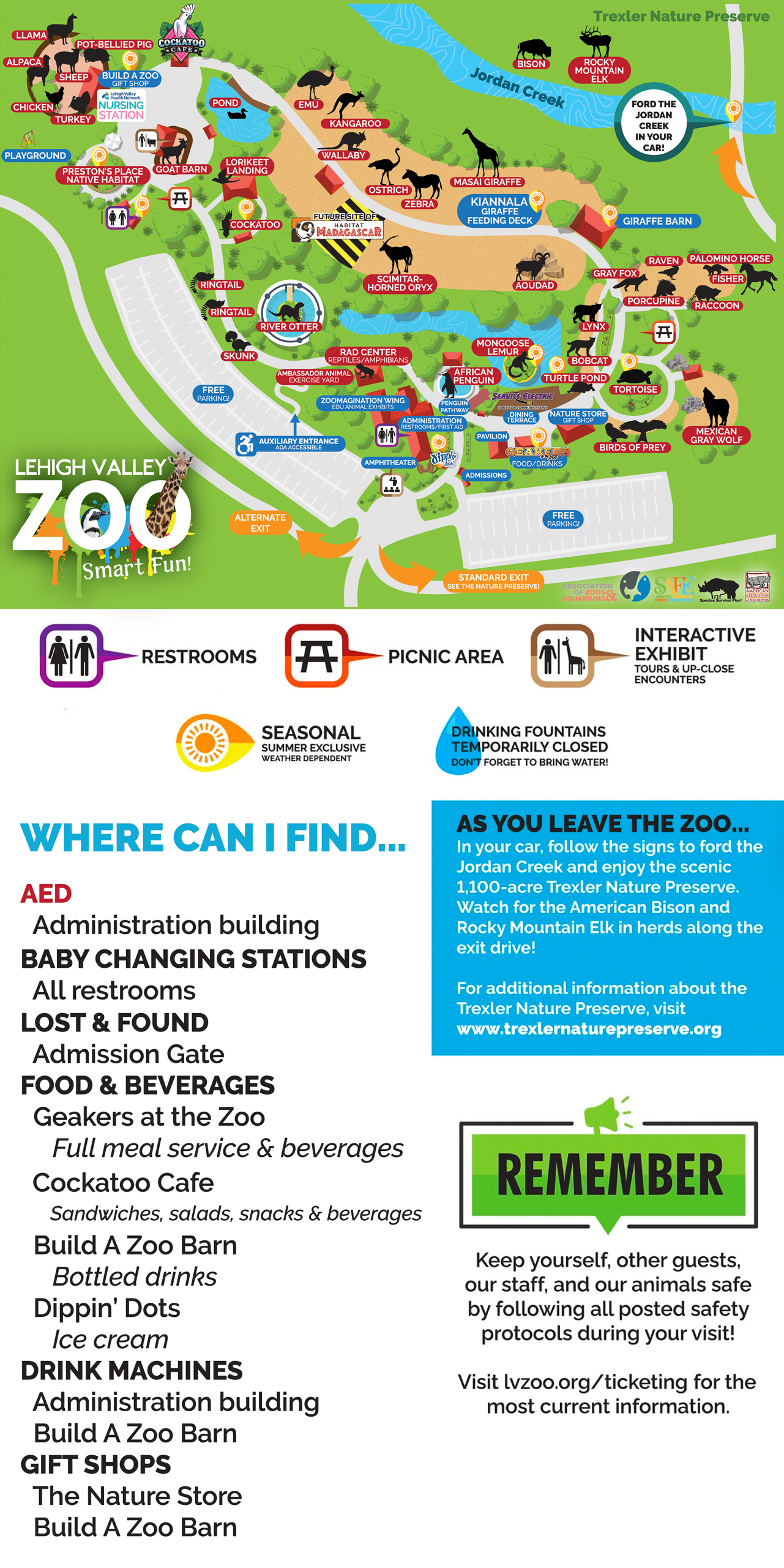 Zoo Map - Lehigh Valley Zoo